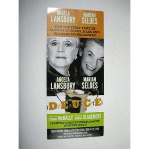 Deuce Flyer ONLY 2007 Music Box Theatre Angela Lansbury Marian Seldes